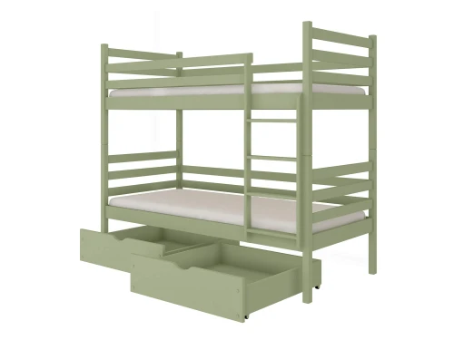 NEMO 90x200 olive green bunk bed Lano Furniture