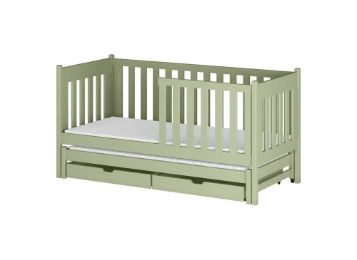 KAJA 80x200 olive green double trundle bed Lano Furniture