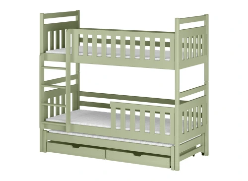 KLARA 90x190 olive green bunk bed Lano Furniture