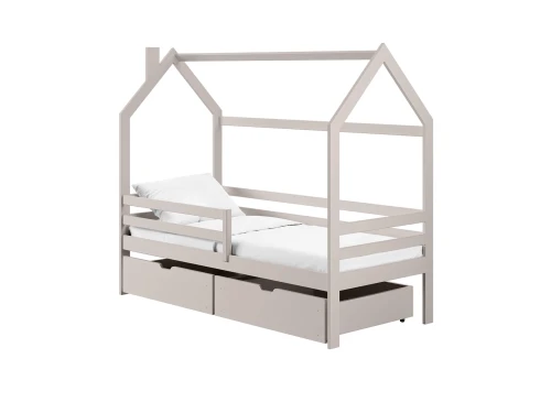 LILA 80x190 cashmere children's house bed Lano Furniture