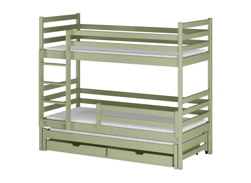 LUK 90x180 olive green bunk bed Lano Furniture