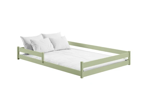 FINI 140x200 olive green Montessori floor bed for children Lano Furniture