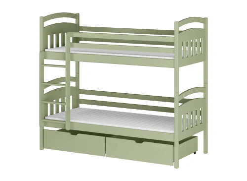 GABI 80x190 olive green bunk bed Lano Furniture
