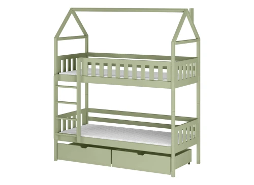 GAJA 80x200 olive green bunk bed Lano Furniture