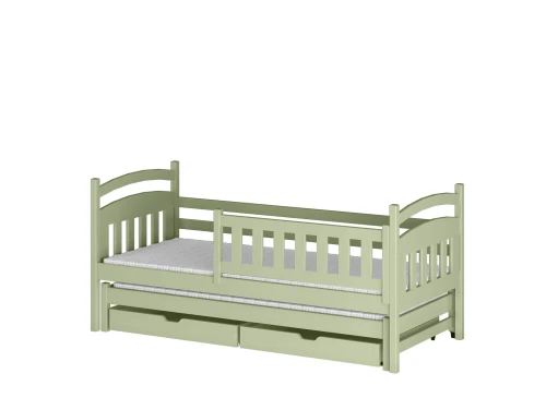 GALAXY 90x180 olive green double trundle bed Lano Furniture
