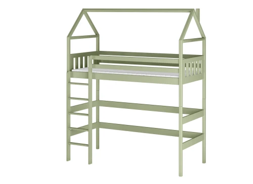 GLORIA 90x190 olive green loft bed Lano Furniture