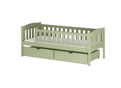 GUCIO 80x180 olive green single children's bed Lano Furniture