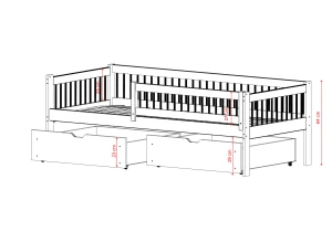 EDI 80x190 cashmere children’s bed Lano Furniture