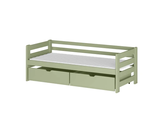 ERGO 80x170 olive green single children's bed Lano Furniture