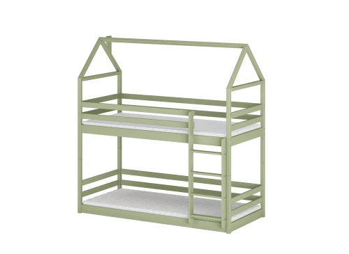 AXEL 80x170 olive green house bunk bed Lano Furniture