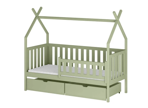SIMBA 90x190 olive green single children's bed tipi Lano Furniture