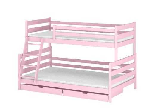 FAMI 90x200 pink bunk bed Lano Furniture