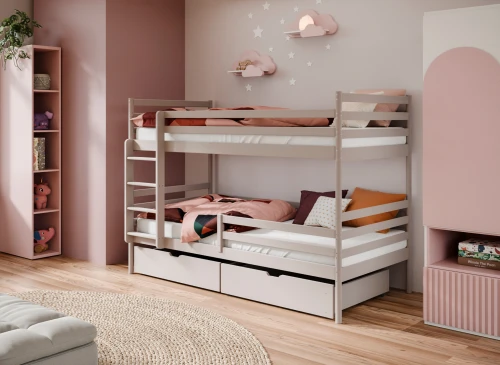 GUSTO 90x200 Cashmere Bunk Bed Lano Furniture