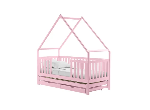 MAGIC 90x200 Pembe Ev Tipi Ranzalı Yatak Lano Meble