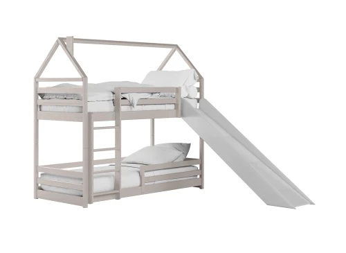 PLAY 80x200 cashmere bunk bed with slide Lano Furniture
