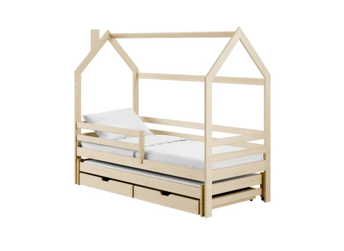 DANEK 80x170 pine children's house bed Lano Furniture
