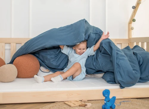 BOGUŚ 80x190 pine Montessori floor cot tipi bed Lano Furniture
