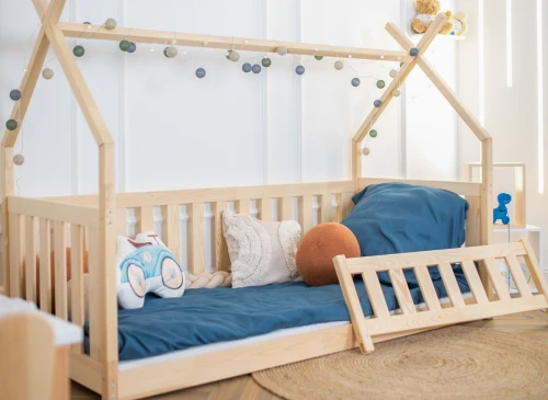 BODZIO 80x160 Çam Çocuk Yatağı Tipi Model Lano Meble