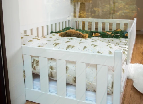 OTIS 120x200 white Montessori floor bed for children Lano Furniture