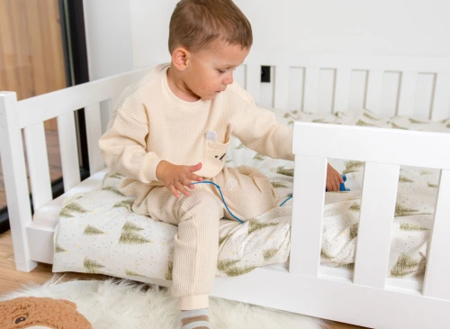 OTIS 120x200 white Montessori floor bed for children Lano Furniture