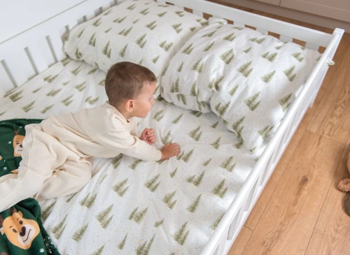 OTIS 120x200 white Montessori floor bed for children Lano Furniture