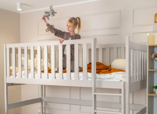 LAURA 90x180 cashmere loft bed Lano Furniture