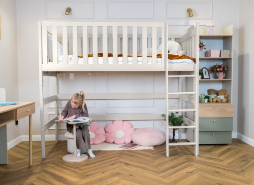 LAURA 90x190 cashmere loft bed Lano Furniture