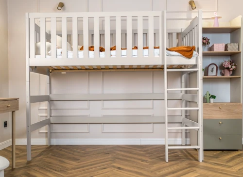 LAURA 90x200 cashmere loft bed Lano Furniture