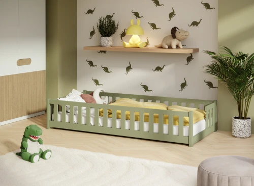 ZOYA 80x160 olive single children's bed Lano Furniture