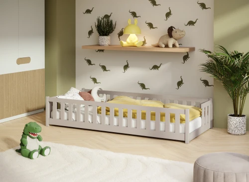 ZOYA 90X180 cashmere single children's bed Lano Furniture