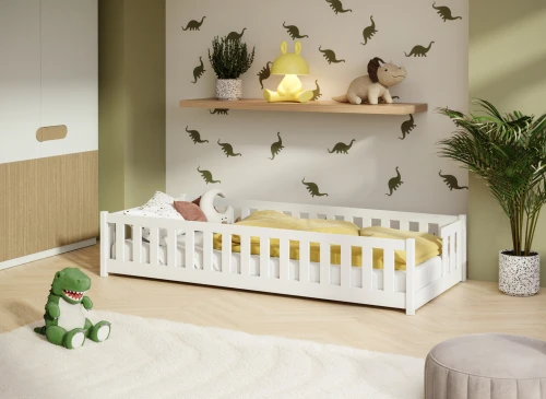 ZOYA 90X190 white single children's bed Lano Furniture