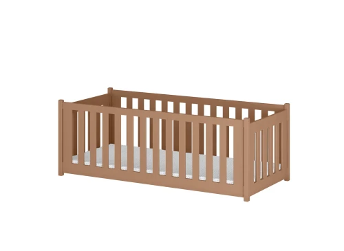 CONCEPT 90x200 cinnamon single children's bed with playpen Lano Furniture