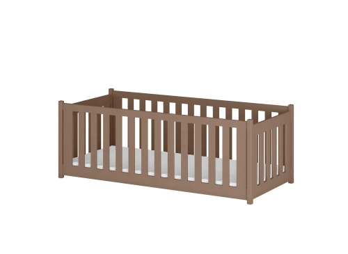 CONCEPT 90x200 milk chocolate single children's bed playpen Lano Furniture
