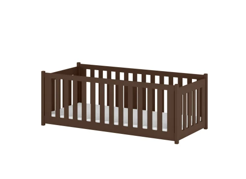 CONCEPT 80x180 dark chocolate Montessori floor bed children's playpen Lano Furniture