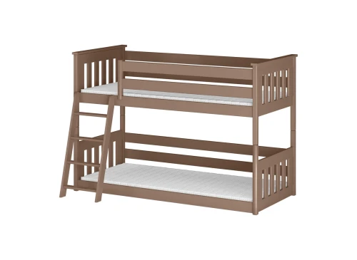 KEVIN 90x200 milk chocolate bunk bed Lano Furniture