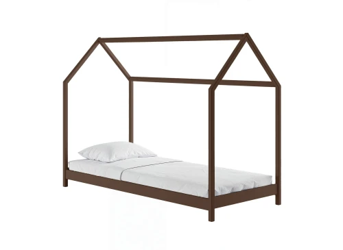 LUCKY 80x180 dark chocolate Montessori floor bed children's house Lano Furniture