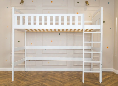 MIA 90x190 white loft bed Lano Furniture