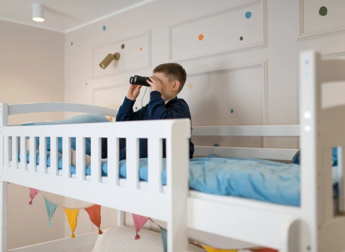 MIA 80x190 white loft bed Lano Furniture