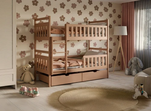 MONIKA 80x160 cinnamon bunk bed Lano Furniture