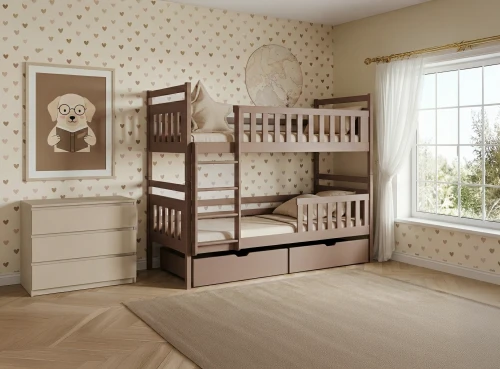 MONIKA 90x190 milk chocolate bunk bed Lano Furniture