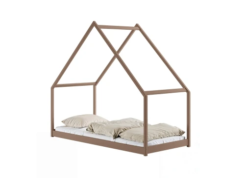 MORIS 80x180 milk chocolate single children's bed Lano Furniture