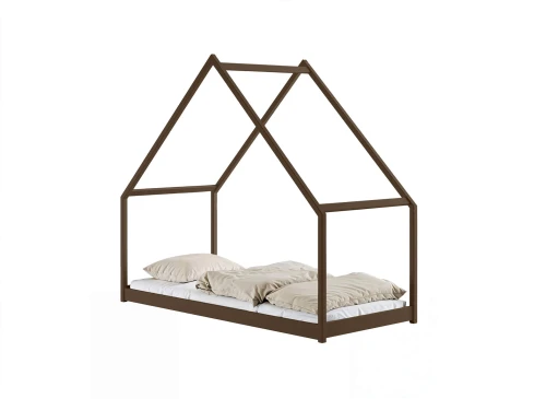 MORIS 80x180 dark chocolate Montessori floor bed children's house Lano Furniture