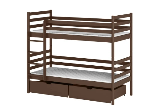 NEMO 90x190 dark chocolate bunk bed Lano Furniture