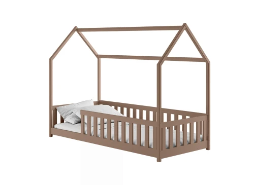 NOAH 90x200 milk chocolate Montessori floor bed children's house Lano Furniture