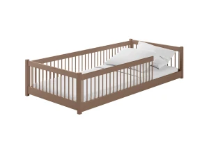 PEDRO 80x180 milk chocolate Montessori floor bed for children Lano Furniture