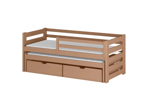 SENSO 90x190 cinnamon double trundle bed Lano Furniture