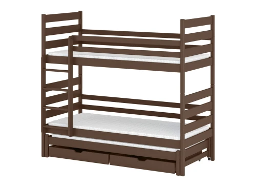 TOMI 90x190 dark chocolate bunk bed Lano Furniture