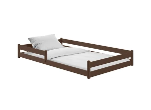 ZOFIA 120x200 dark chocolate Montessori floor bed for children Lano Furniture