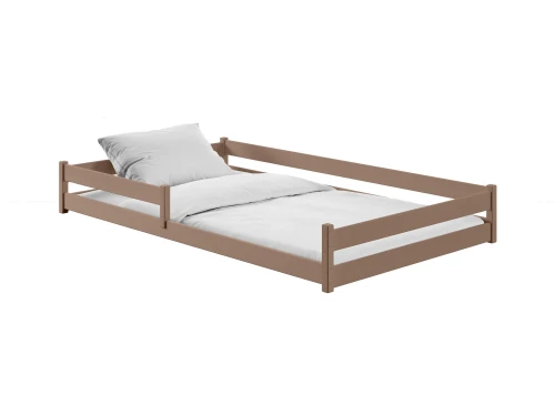 ZOFIA 120x200 milk chocolate Montessori floor bed for children Lano Furniture