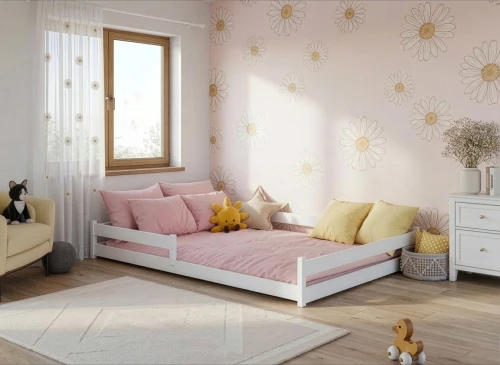 FINI 140x200 white Montessori floor bed for children Lano Furniture